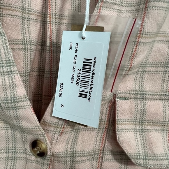 Roller Rabbit VELHA PLAID GUY SHIRT
PINK, New with Tags - Picture 7 of 7
